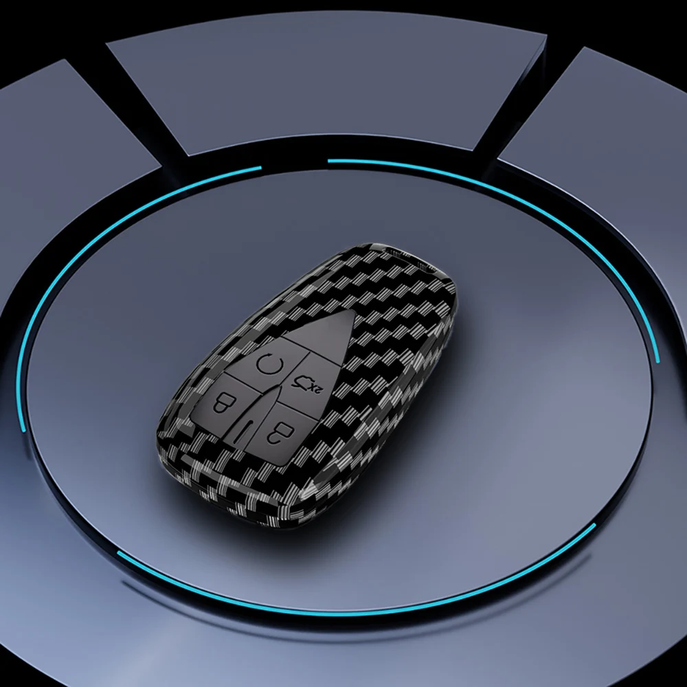 

Чехол для автомобильного ключа из АБС-пластика из углеродного волокна для Changan UNIT UNIK CS35PLUS CS55 PLUS CS75 PLUS Oshan X7 X5, автомобильные аксессуары