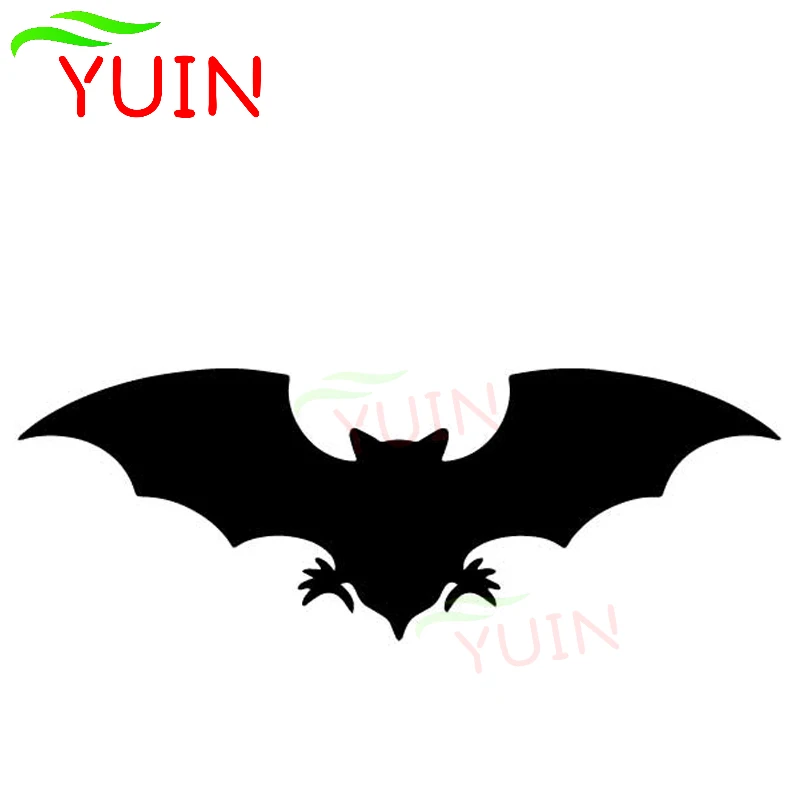 

YUIN Bat Pattern Decals Fashion Body Decoration Personalized PVC Waterproof Sunscreen Car Stickers Black/white/red/laser/silver