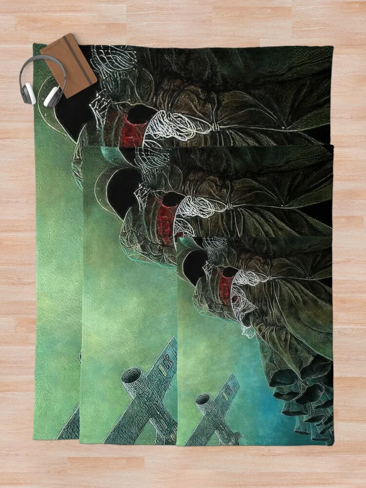 Одеяло без названия-world-war-ii-zdzislaw-beksinski одеяло для дивана гигантские одеяла