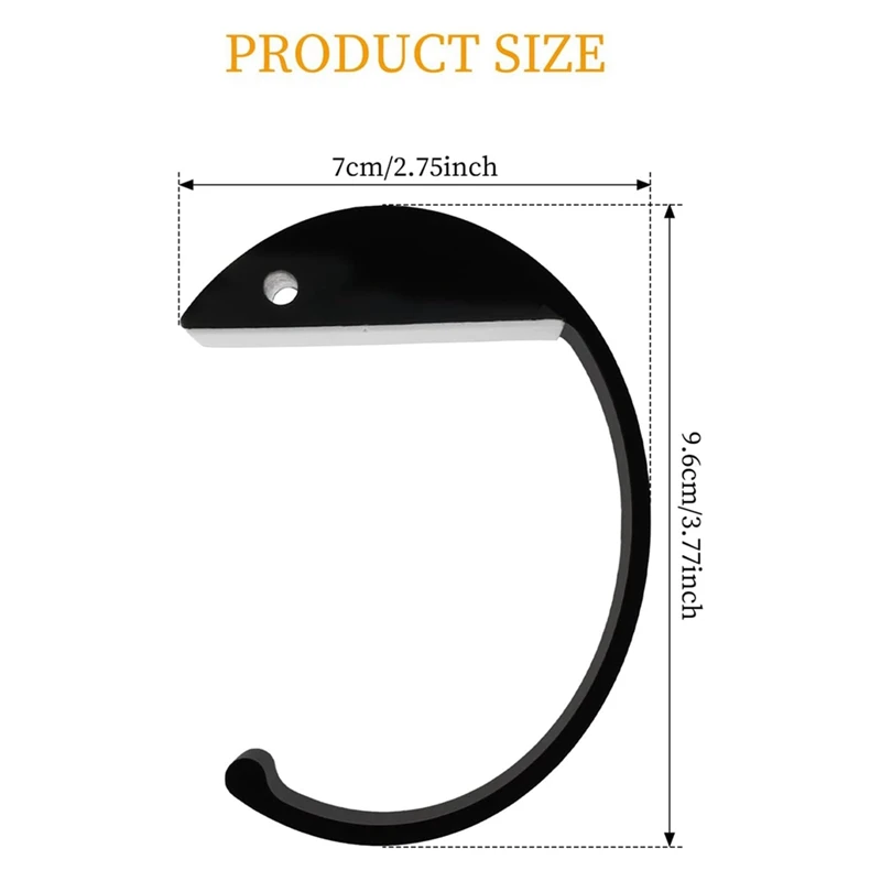 Крючок для кошелька стола 4 шт. C-образный крючок сумок из алюминиевого сплава