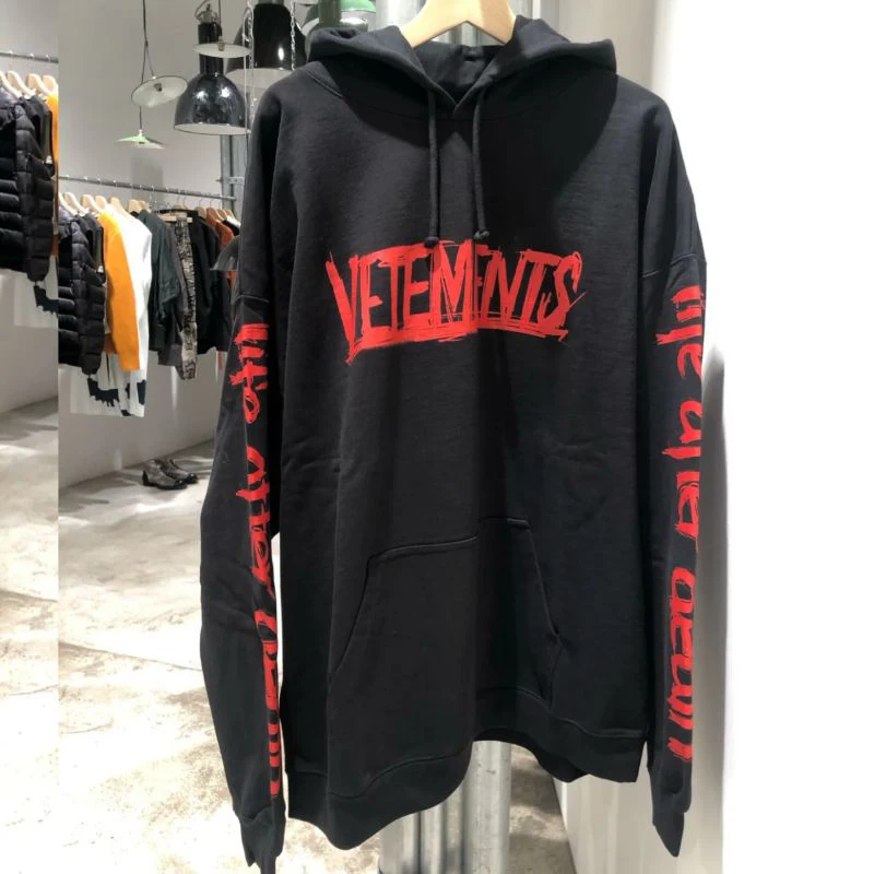 

y2k VETEMENTS Hoodies Graffiti Signature Letter Print Hooded Sweatshirt Embroidery Men Women Oversized VTM Sweatshirts