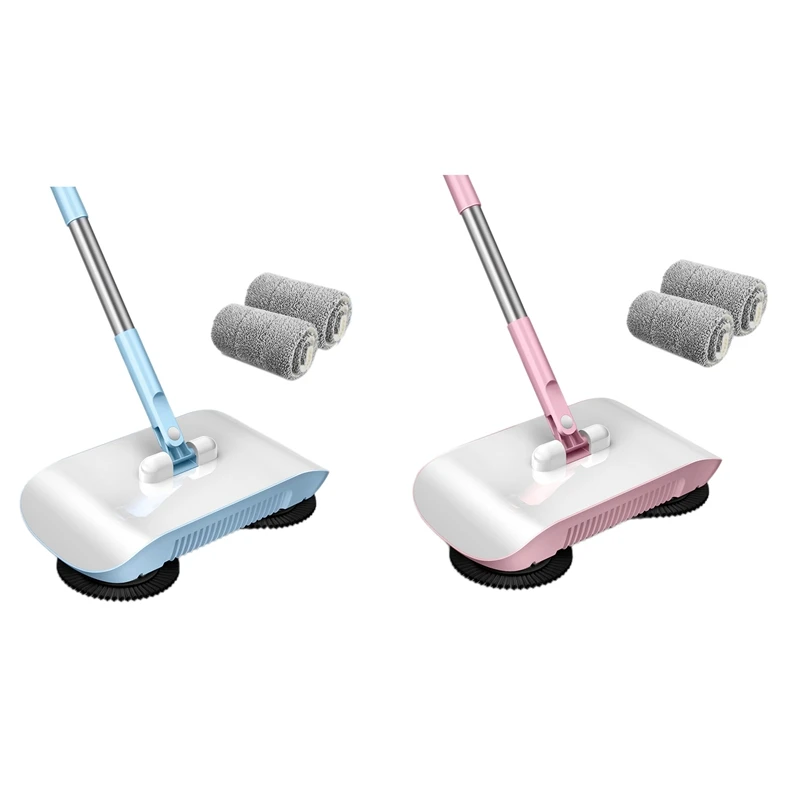 

2 In 1 Hand Push Vacuum Cleaner Set Home Sweeper Broom Dustpan Handheld Dust Collector Carpet Floor Cleaners