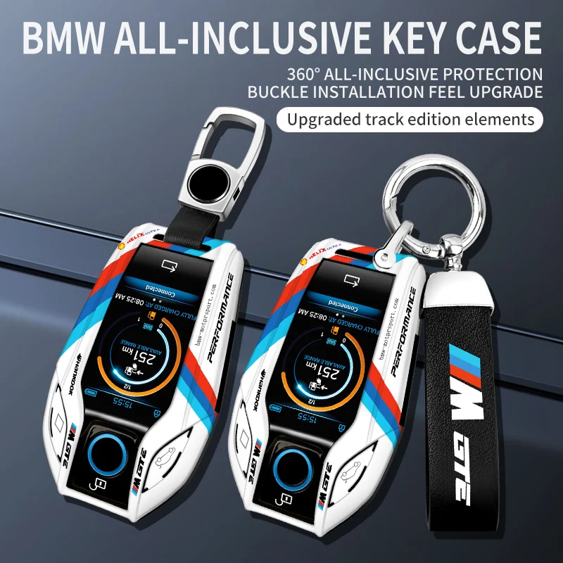 

ABS+TPU Fashion LED Display Car Key Case Bag For BMW 5 7 Series G11 G12 G30 G31 G32 G01 G02 G05 G07 X3 X4 X5 Accessories