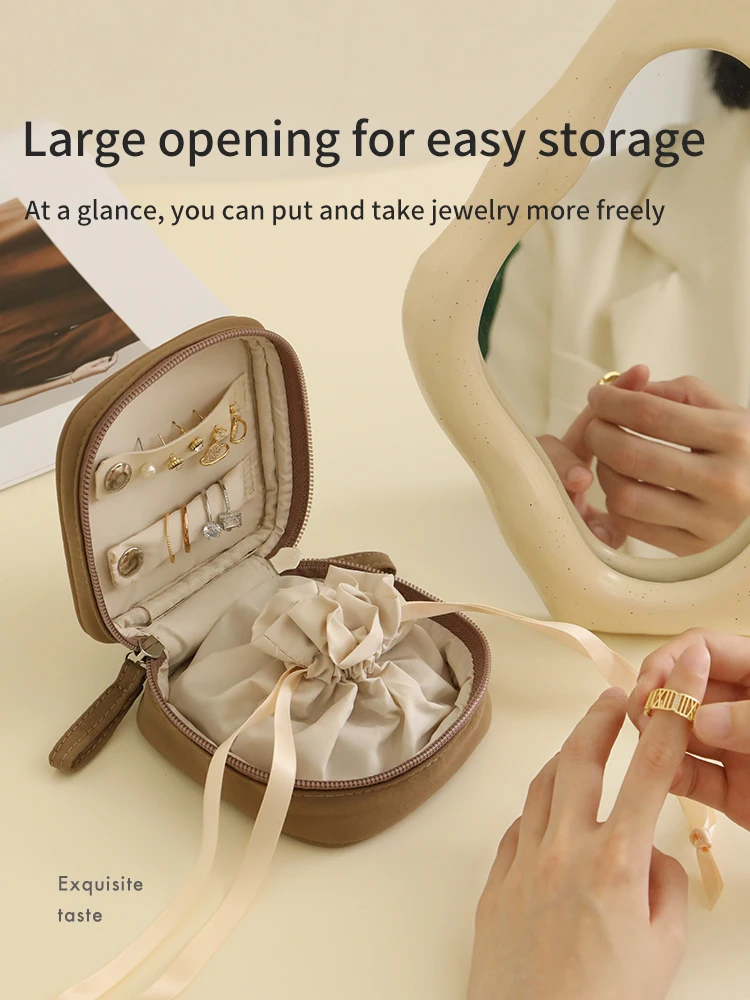 Классическая однослойная коробка для хранения ювелирных изделий женщин