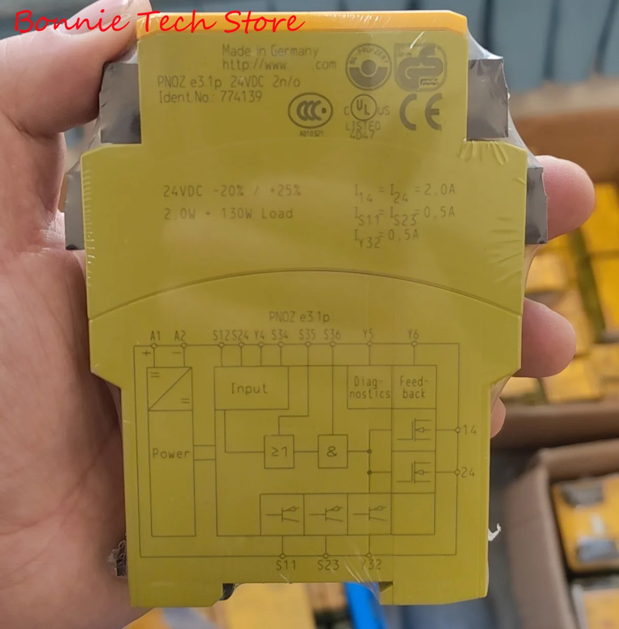 774139 для PILZ Реле безопасности (стандартное) PNOZ e3.1p 24VDC 2so