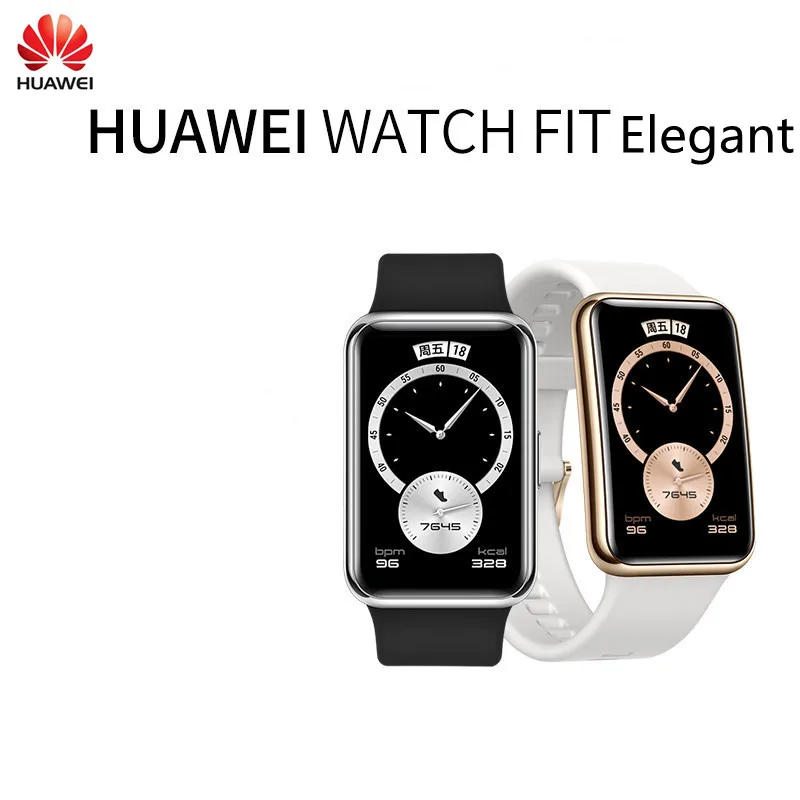 

HUAWEI WATCH FIT Elegant SmartWatch 50 meters waterproof 10 days battery life 96 sports modes for men and women