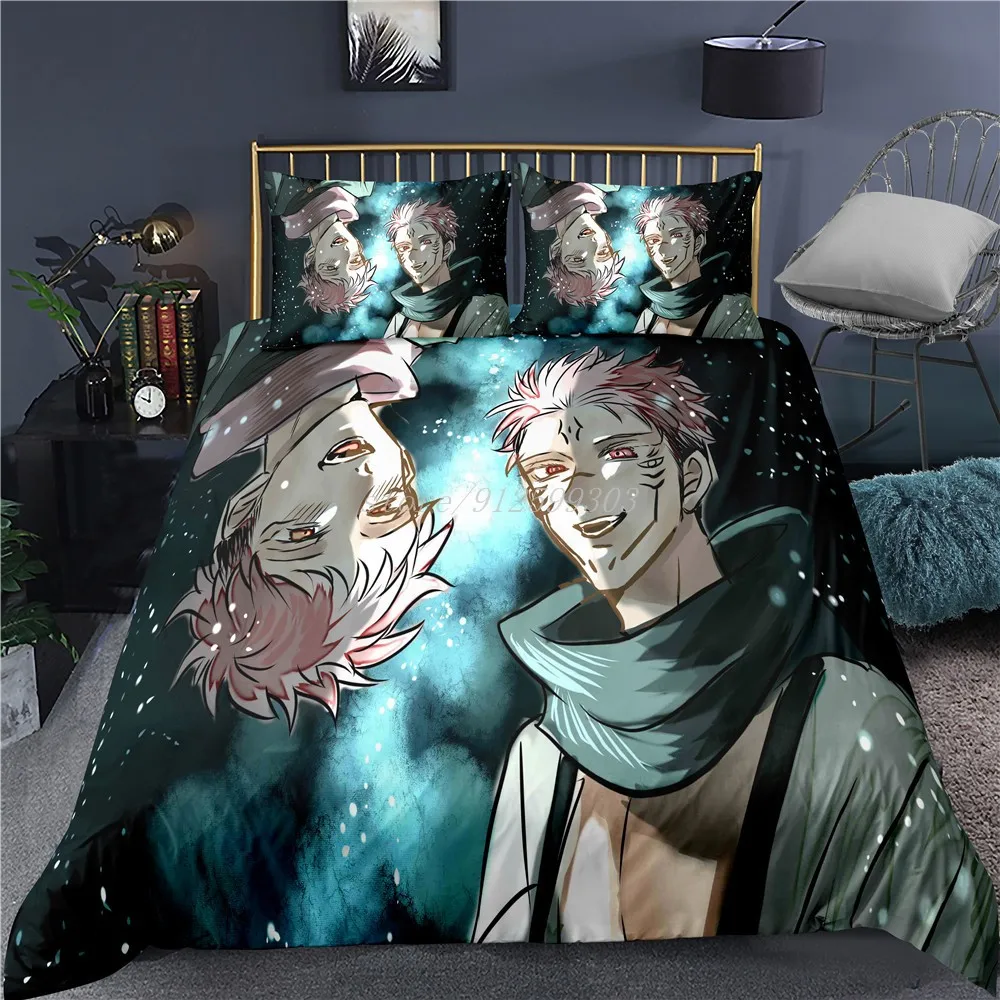 

Jujutsu Kaisen Bedding Set Japan Famous Anime Duvet Cover Sets Comforter Bed Linen Twin Queen King Single Size Kids Gift Jujuts