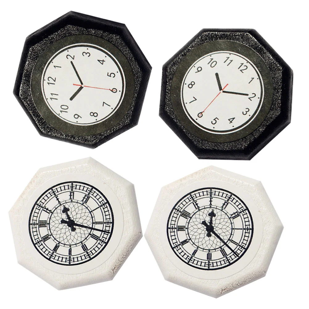 4-х шт. модель каминных часов мини-миниатюрная мебель настенная детская