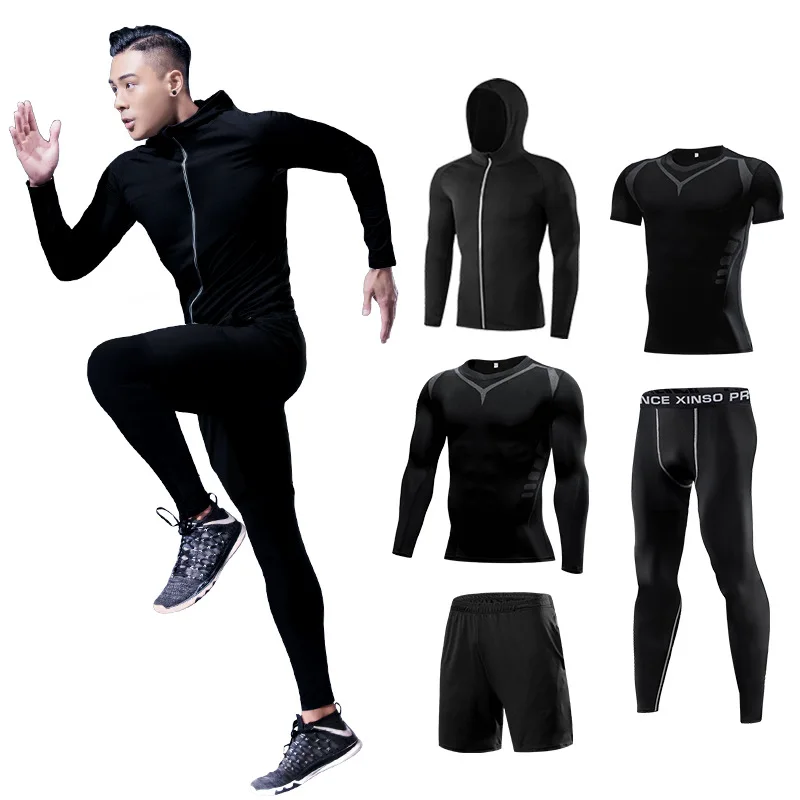 

5 шт./комплект, мужской спортивный костюм