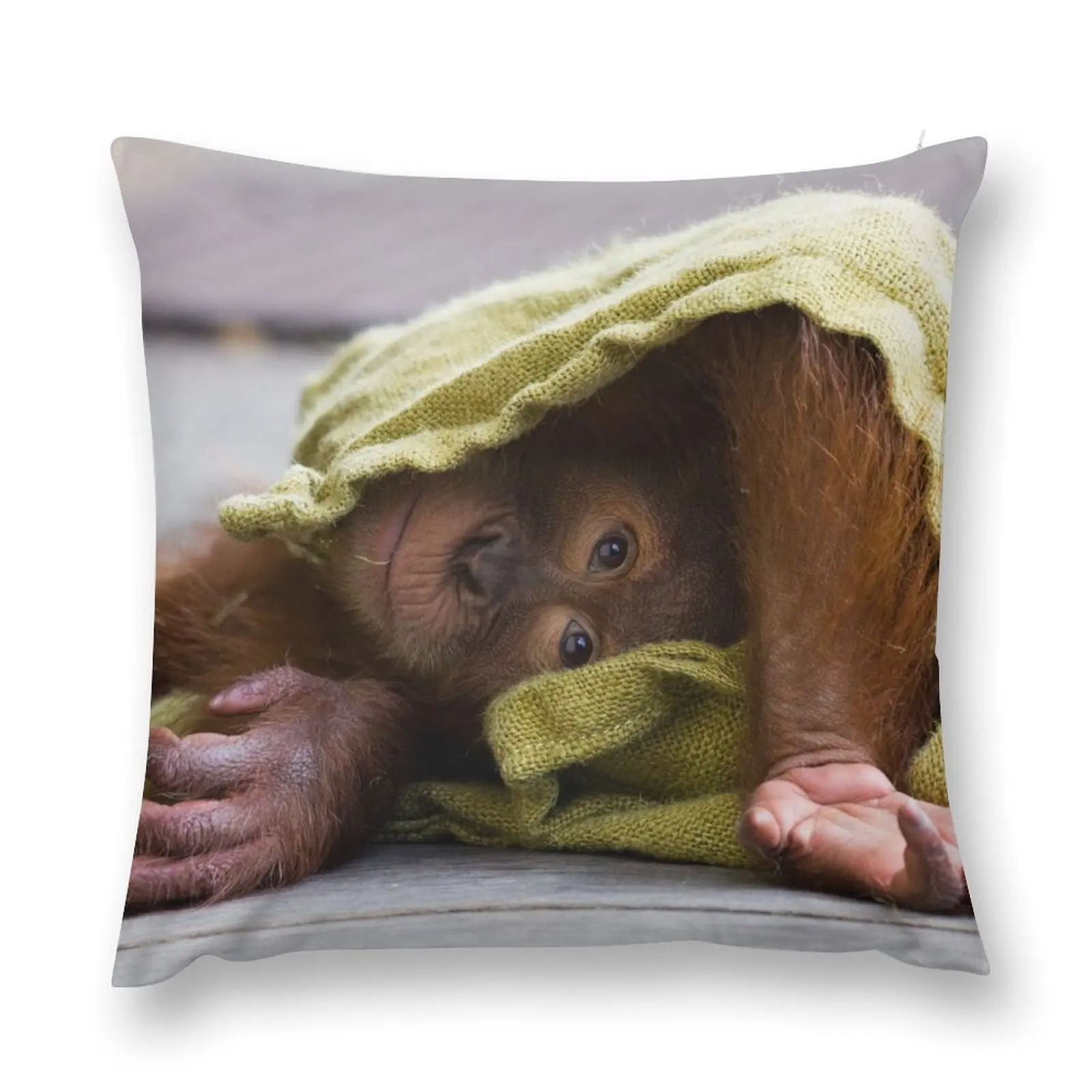 Детская декоративная подушка orang0 в мельбурнском зоопарке