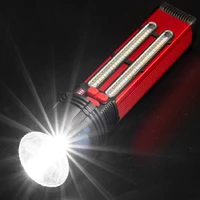 usbsolar rechargeable flashlight built in battery with cob side tactical outdoor camping torch powerful p50 led flashlights