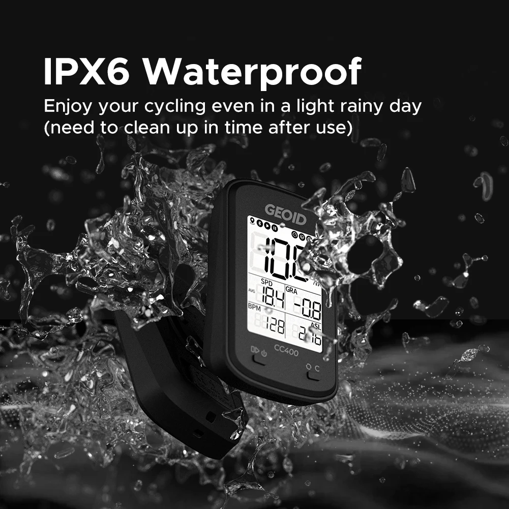 Велосипедный смарт-компьютер GEOID CC400 беспроводной водонепроницаемый GPS-спидометр
