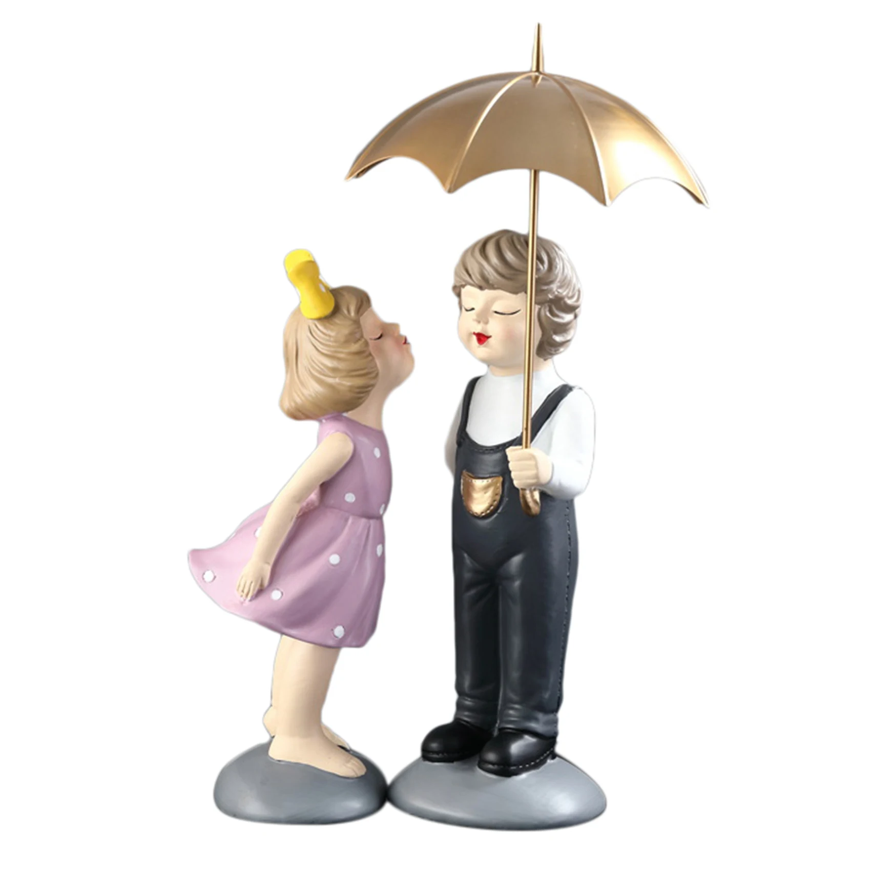 

Nordic Modern Couple Figurine Resin Sculpture Home Decor Couple Statue for Anniversary Weddings TV Cabinet Decor A