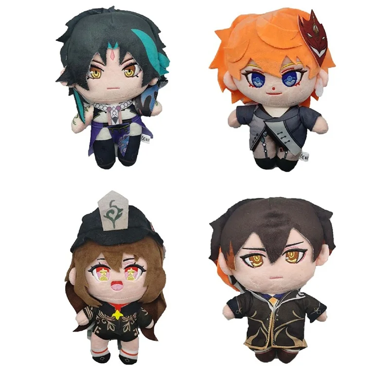 

2022 New 20cm Anime Plush Toy Genshin Impact Morax Zhong Li Xiao Hu Tao Ayato Game Cute Doll Soft Stuffed Pillow Kids Gift 20cm