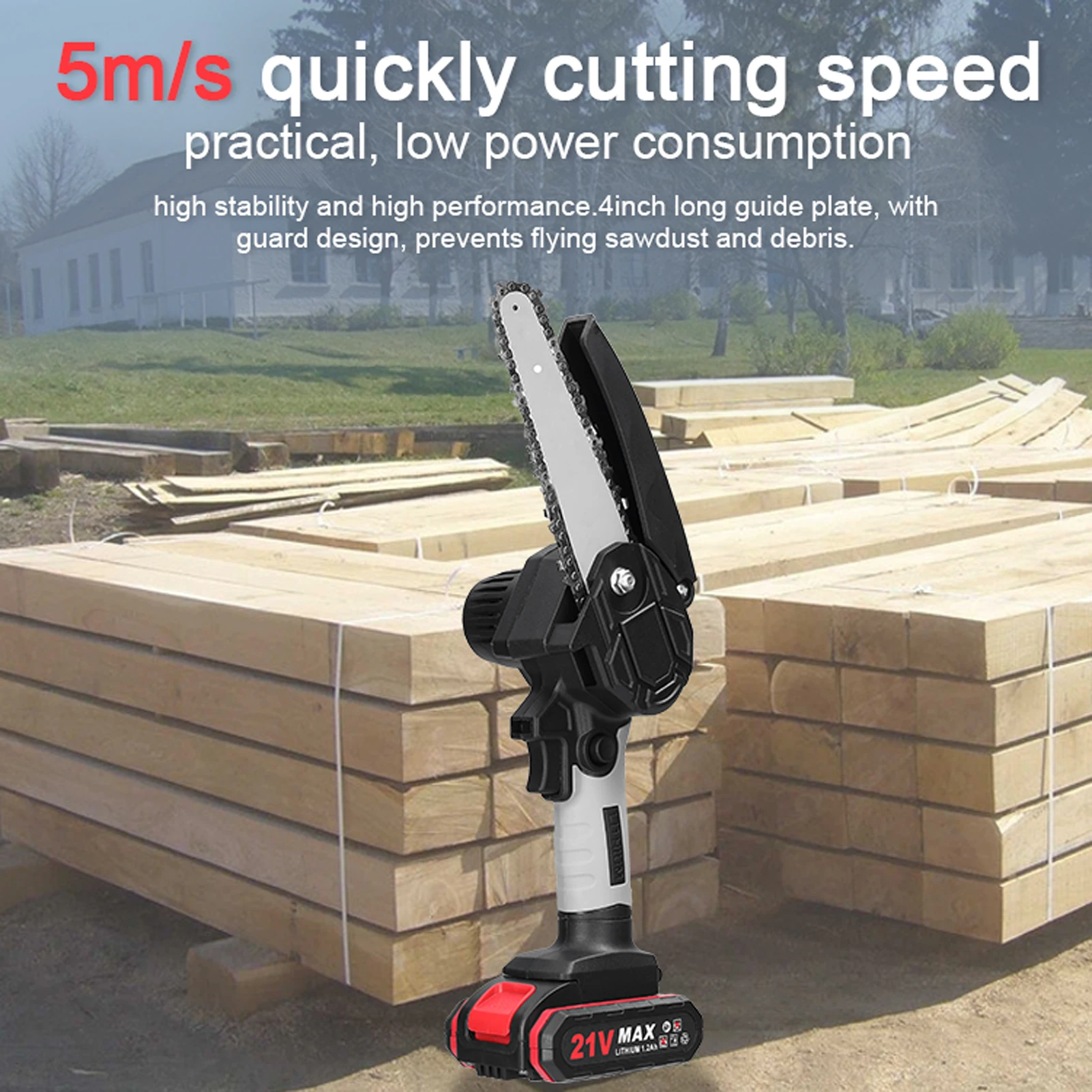 Портативные электрические пилы для обрезки 21 в 6 дюймов маленькие древесины