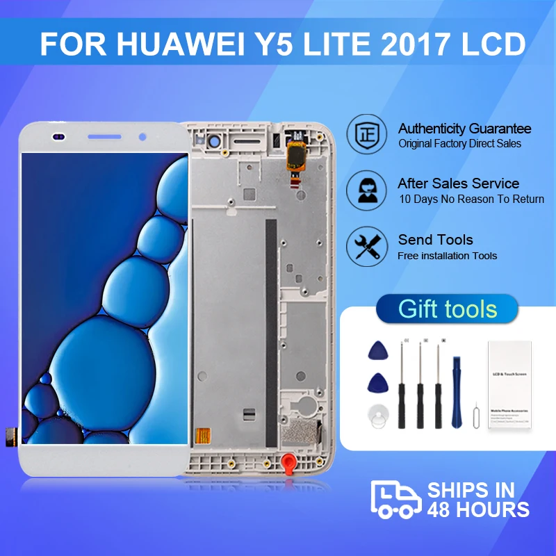 

1Pcs 5.45 Inch Y5 2018 Display For Huawei Y5 Prime 2018 LCD Touch Digitizer Y5 Pro Screen DRA L02 L22 LX2 Assembly With Frame