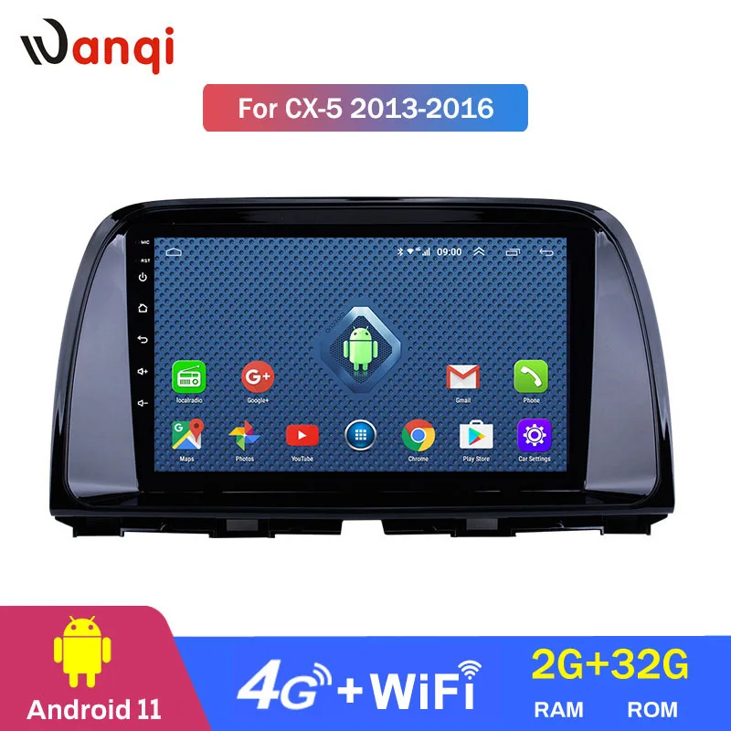 

4G WIFI Full Netcom Android 11 для Mazda CX5 CX-5 CX 5 2013-2016 Автомагнитола мультимедийный DVD-плеер стерео видео GPS навигация