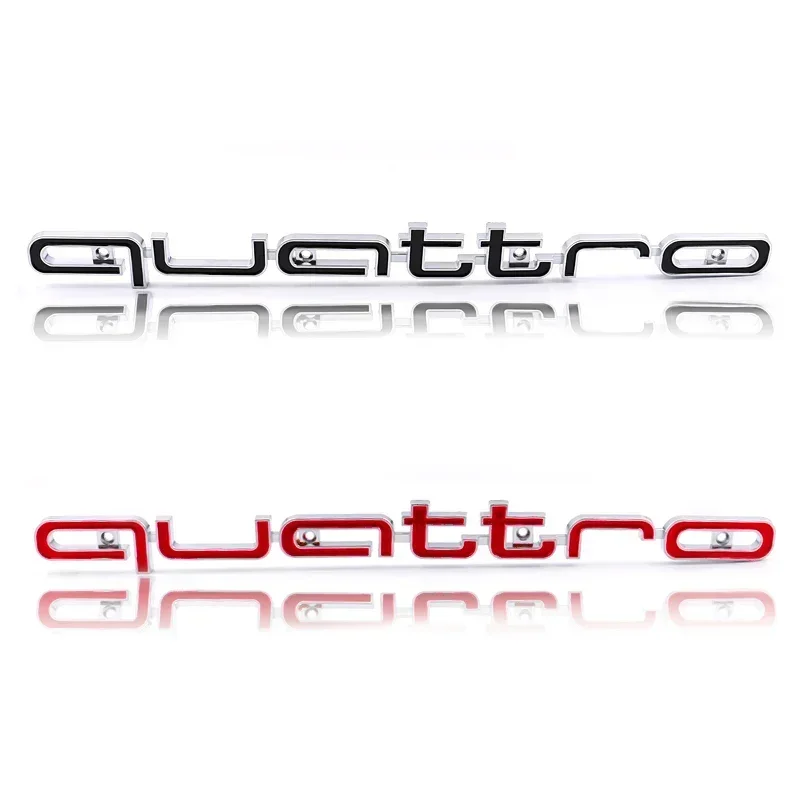 Эмблема передней решетки автомобиля из АБС-пластика для Audi Quatrro Logo A6 RS4 RS6 A7 A8 Q3 Q5 RS7