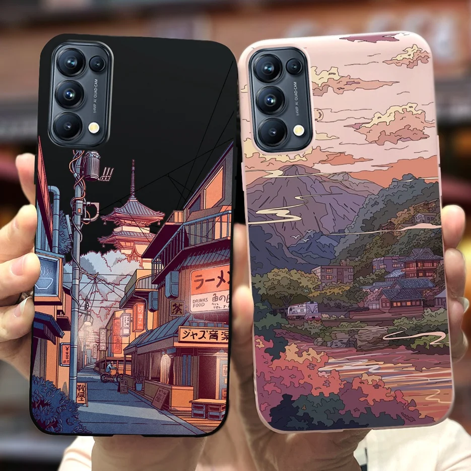 Фото Для Oppo Find X3 Lite Чехол CPH2145 Милый модный мультяшный чехол Мягкий силиконовый чехол для телефона для Oppo Find X3 Lite Fundas 6,43 дюйма Coque №3