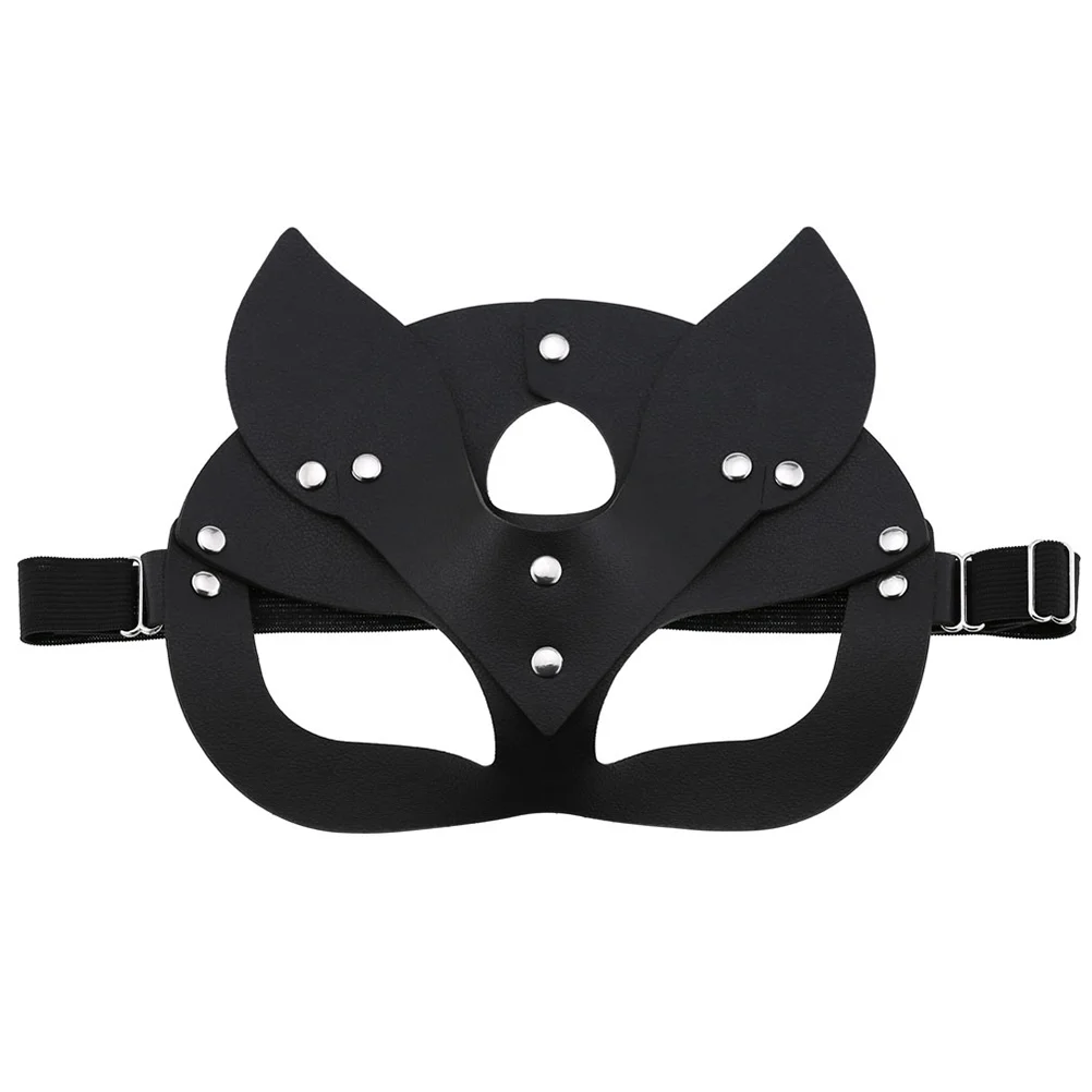 

Halloween Decor Masquerade Face Eye Cat Halloween Fox Half Animal Party Women Gras Mardi Pu Accessory Costume Halloween Decors