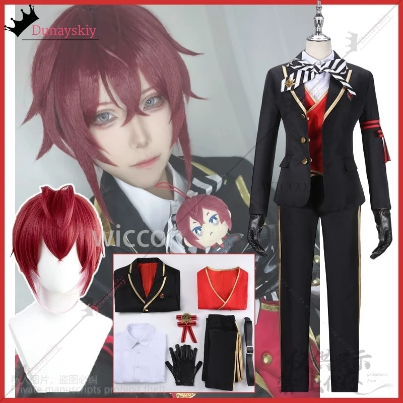 Аниме игра Riddle Rosehearts косплей костюм парик для взрослых головные уборы Twisted-Wonderland