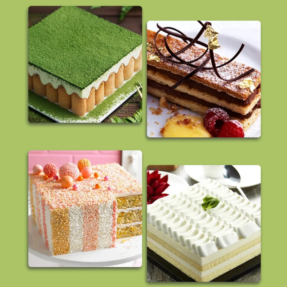 

1Pcs/set djustable Mousse Ring 3d Square Stainless Steel Cake Baking Dessert Mold Birthday Wedding Cake Decorating Tools