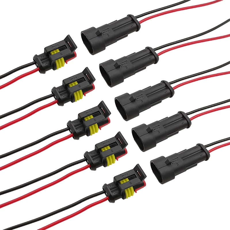 

Водонепроницаемые автомобильные разъемы 2 Pin 5 пар