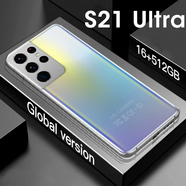 

Смартфон S21 +, ультра мобильные телефоны, 512 ГБ, 6000 мАч, разблокированный сотовый телефон, смартфон