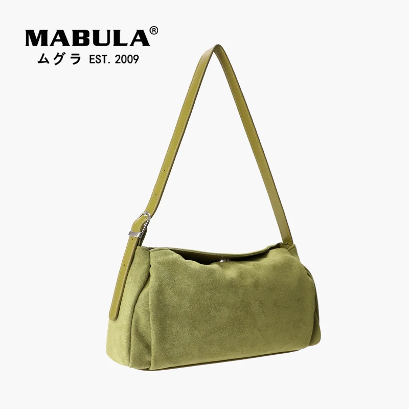 

Сумка MABULA Женская замшевая, Модный саквояж на плечо в винтажном стиле, портфель для телефона, однотонная сумочка-тоут через плечо