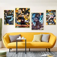 fire force good quality prints and posters wall art retro posters for home stickers wall painting