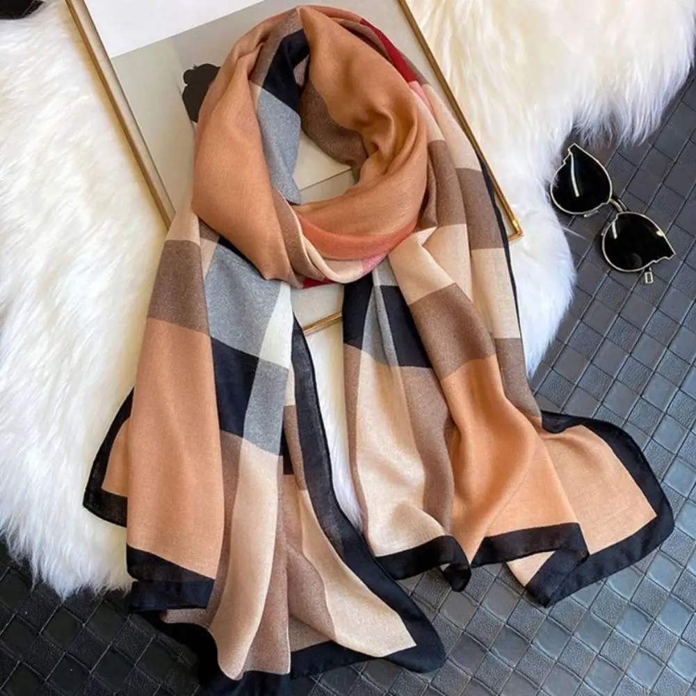 

Женский шарф, повседневная легкая непромокаемая осенне-зимняя женская шаль, накидка, шаль для повседневной жизни