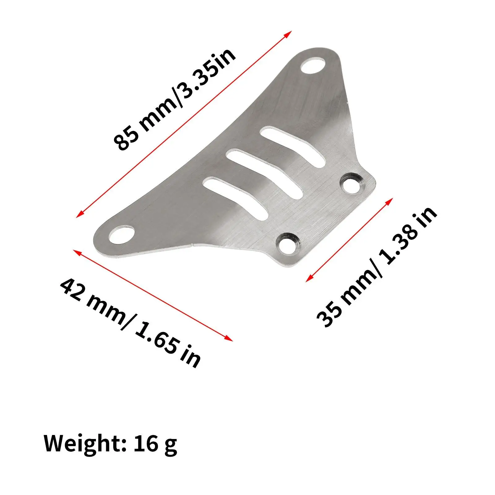 

Front and Rear Guard Boards Upgrade Kit Stainless armor for 1/10 TT02 1/10 Climbing Vehicle Replacement DIY Accessory