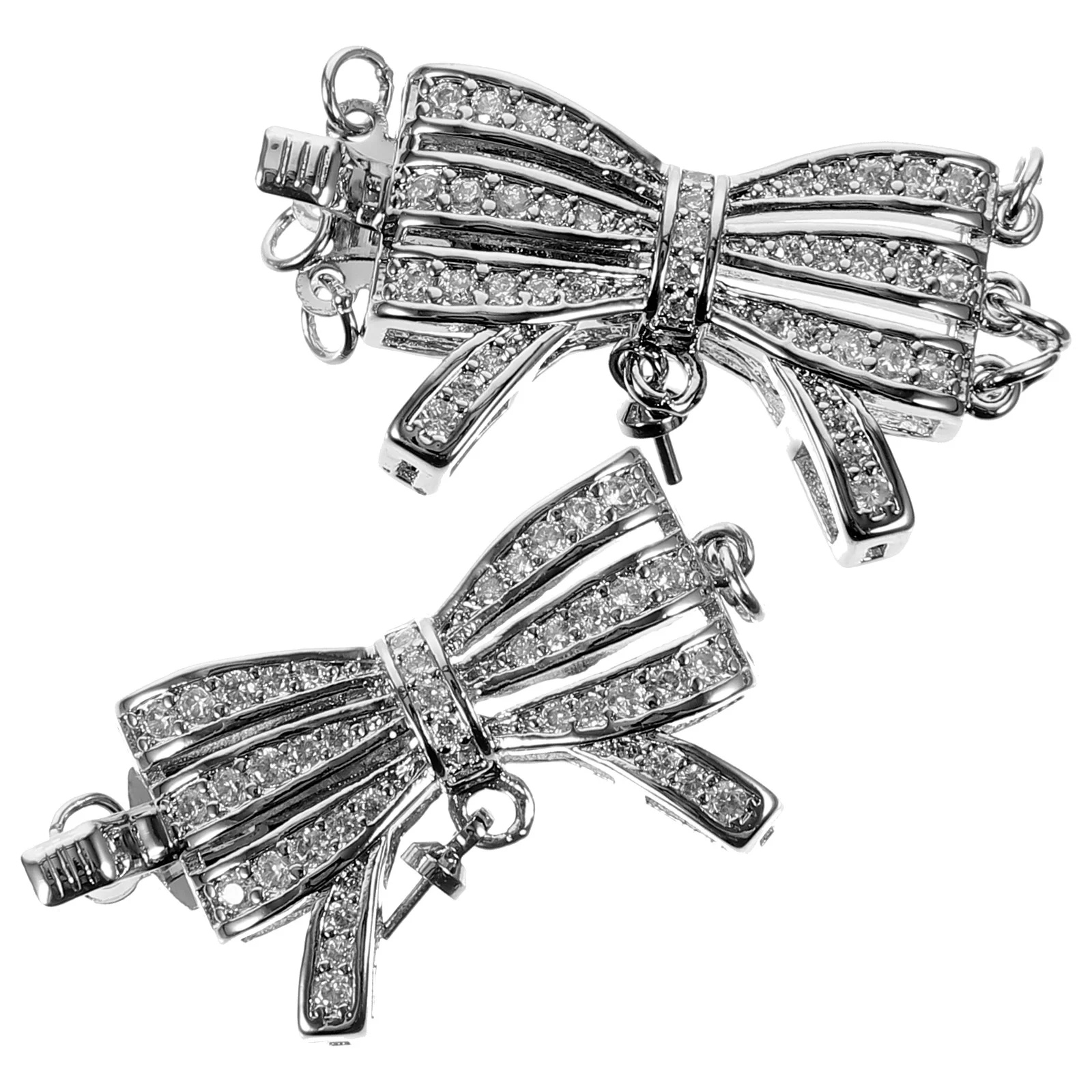 10 Pcs Pearl Jewlery Bead Pendants Clasps Jewelry Bracelet Connecting Buckle DIY Necklace Connectors Alloy Layer