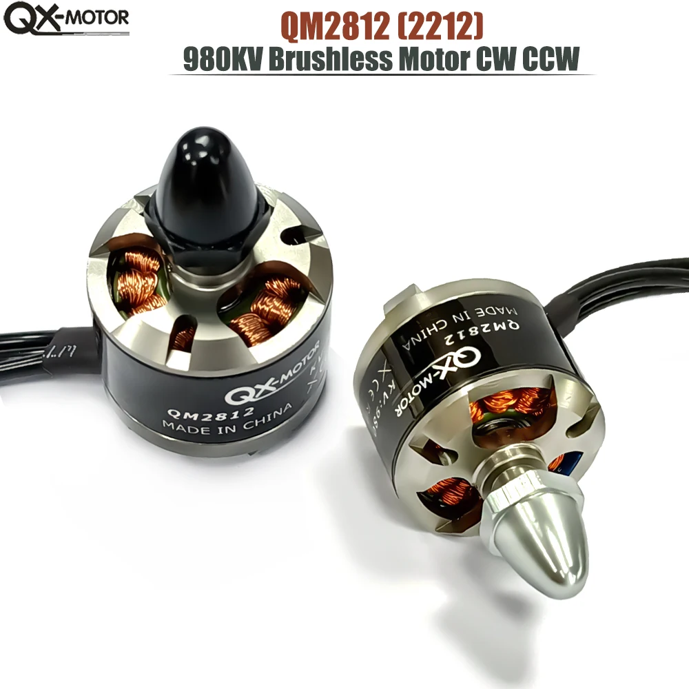 QX-двигатель QM2812 2212 980KV бесщеточный двигатель CW CCW для F330 F450 F550