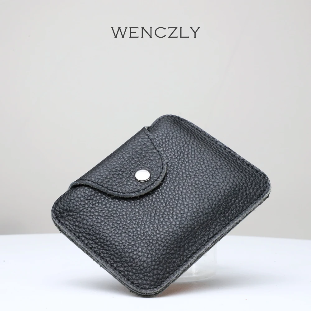 

Business Card Holder Classic Luxury Designer Zipped Coin Pocket Genuine Leather Card Cover Minimalism Slim Wallets Fast Delivery