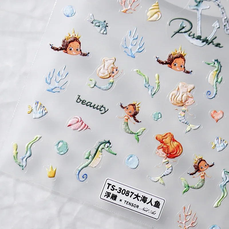 Морская звезда дельфин Кит лето океан морская Русалка коралл волна раковина 5D