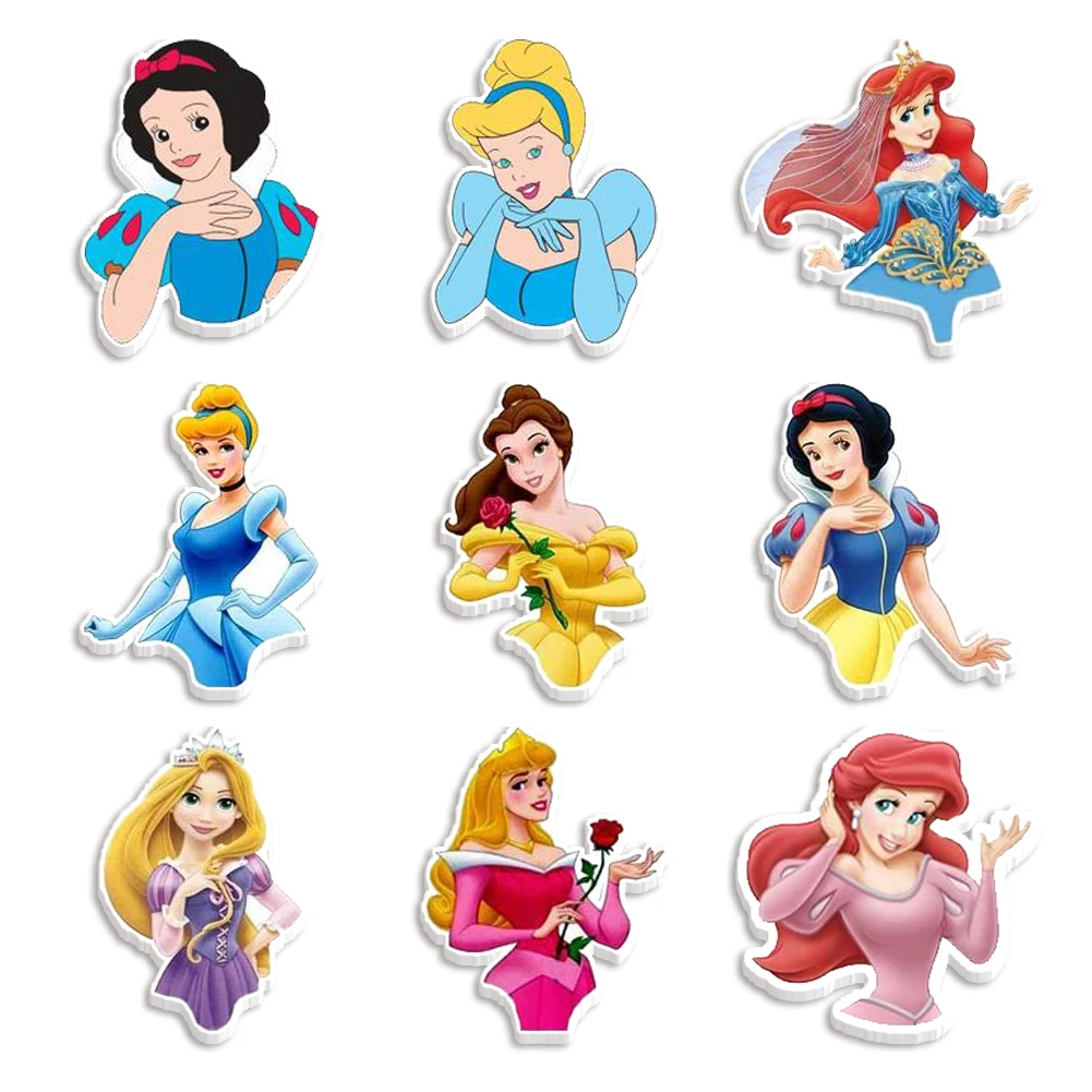 

30Pcs/lots Disney Princess Top Half Series Resin Planar Flatback for Crafts Assorted Resins DIY Decorations