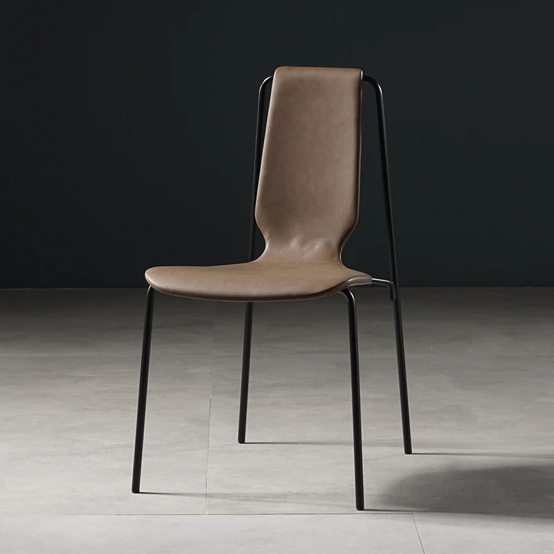 

Bedroom Luxury Dining Chair Ergonomic Nordic Leather Classic Art Chair Minimalist Modern Muebles De La Sala Home Furniture