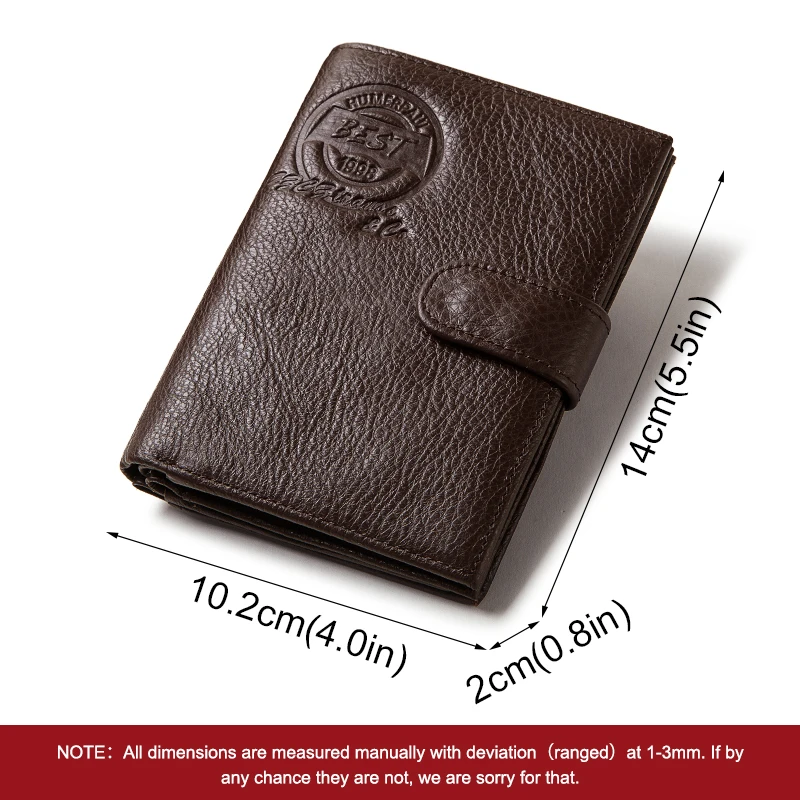 Genuine Leather Men Passport Cover RFID Blocking Credit Card Holder Fashion Wallet Large Capacity Bank Document Cover For Women