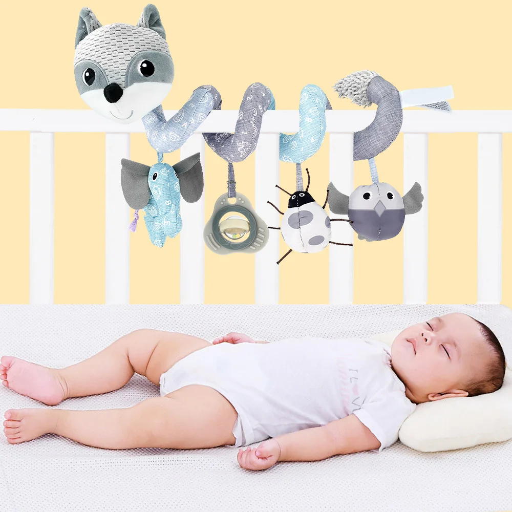 

Educational Toddler Toys Baby Rattles Plush Animal Rattle Mobile Bell Toy Infant Toddler Early Educational Toys speelgoed