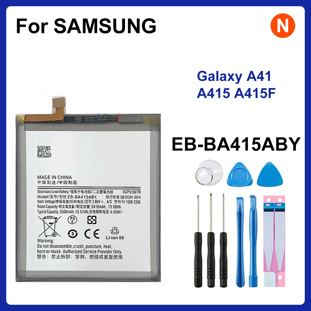 

SAMSUNG Orginal EB-BA415ABY 3500mAh Replacement Battery For SAMSUNG Galaxy A41 A415 A415F Mobile Phone Batteries