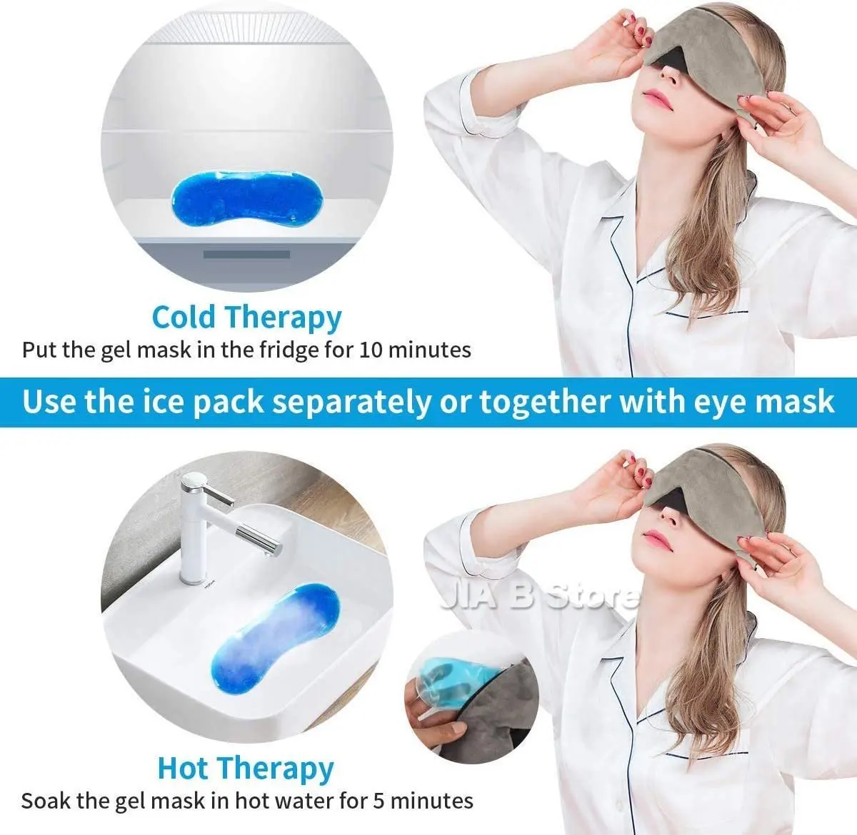 Wireless Sleep Mask Headphones Bluetooth 5.0 Sleeping Eye Mask with Gel Pack Slot for Cool/Warm Therapy Ultra-Thin Mic Eye Mask enlarge