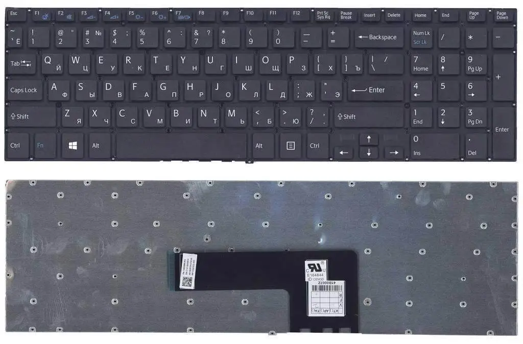 Клавиатура для ноутбука Sony Vaio SVF1521J1RB.RU3 черная без рамки (340) |