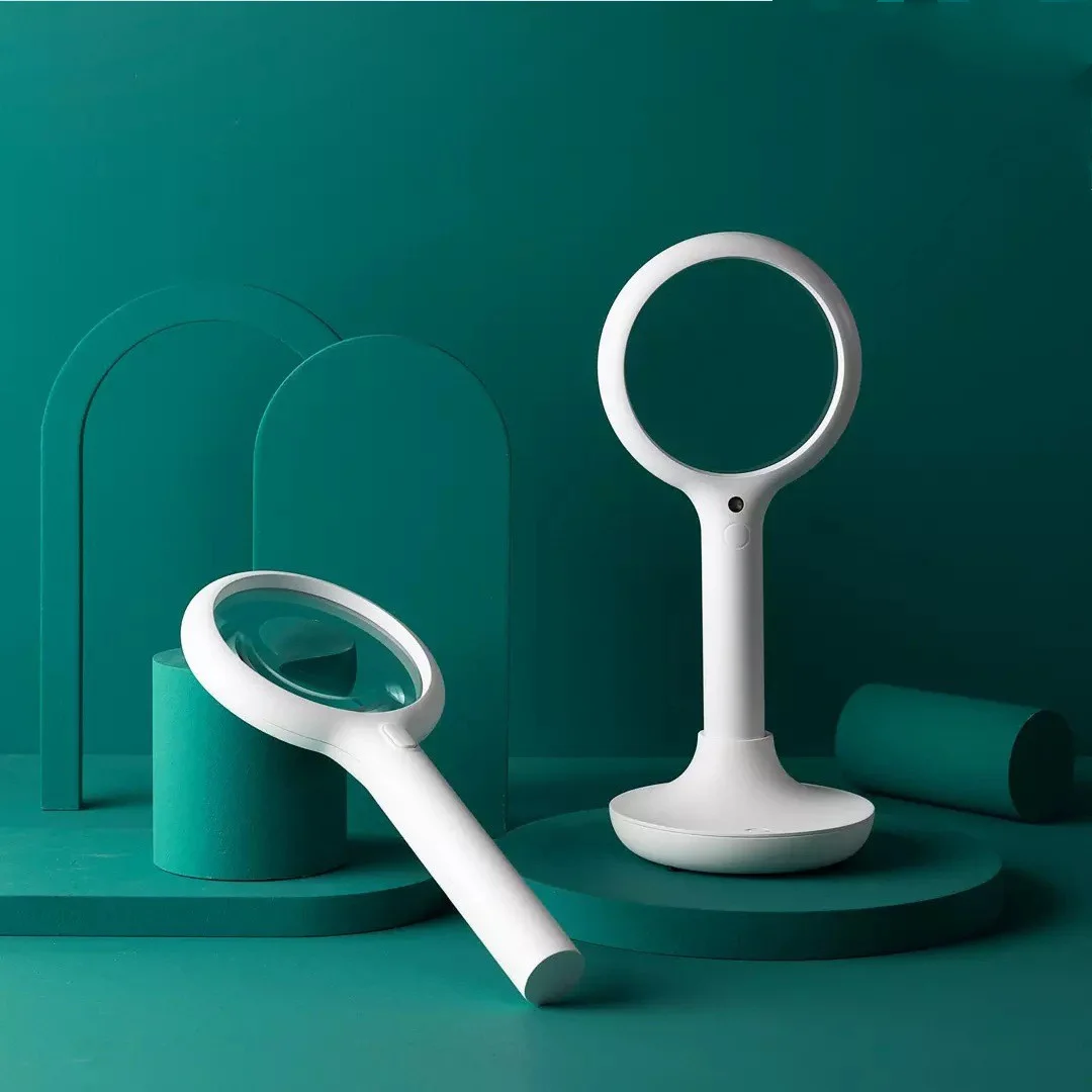 

Multifunctional Intelligent Magnifying Glass with 45 Led Lights, Elderly Reading Handheld, Student and Child New Model