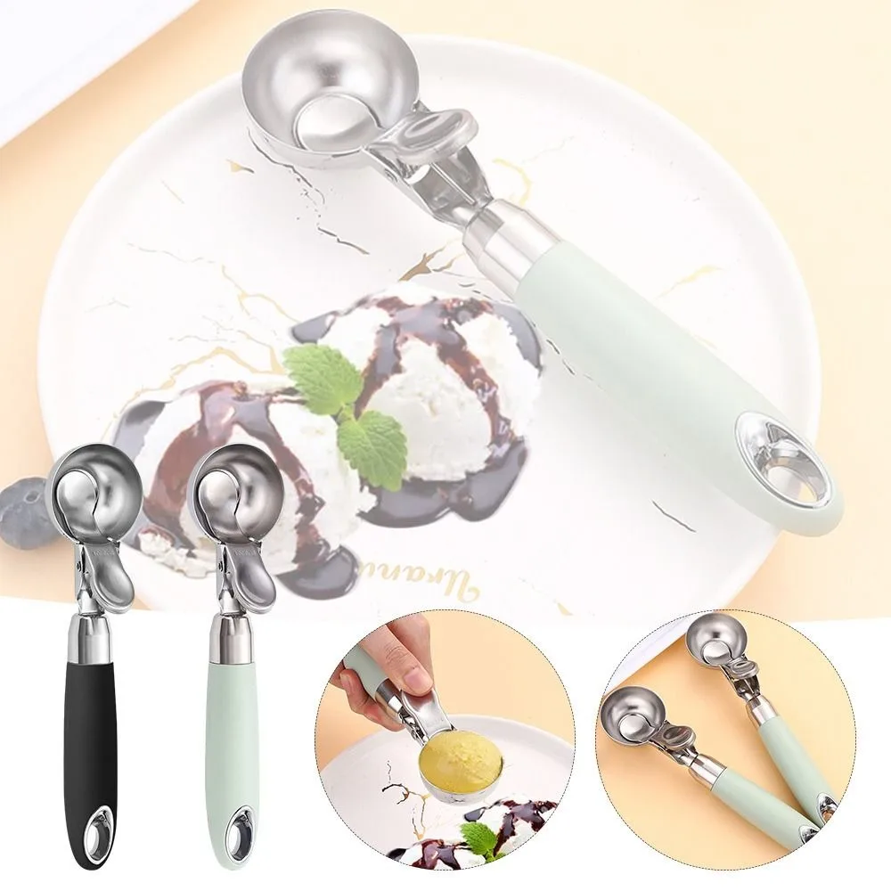 

Ice Cream Scooper Stainless Steel Icecream Scoop Ice Cream Scoop Sundaes Scoop Stainless Steel Trigger Spoon