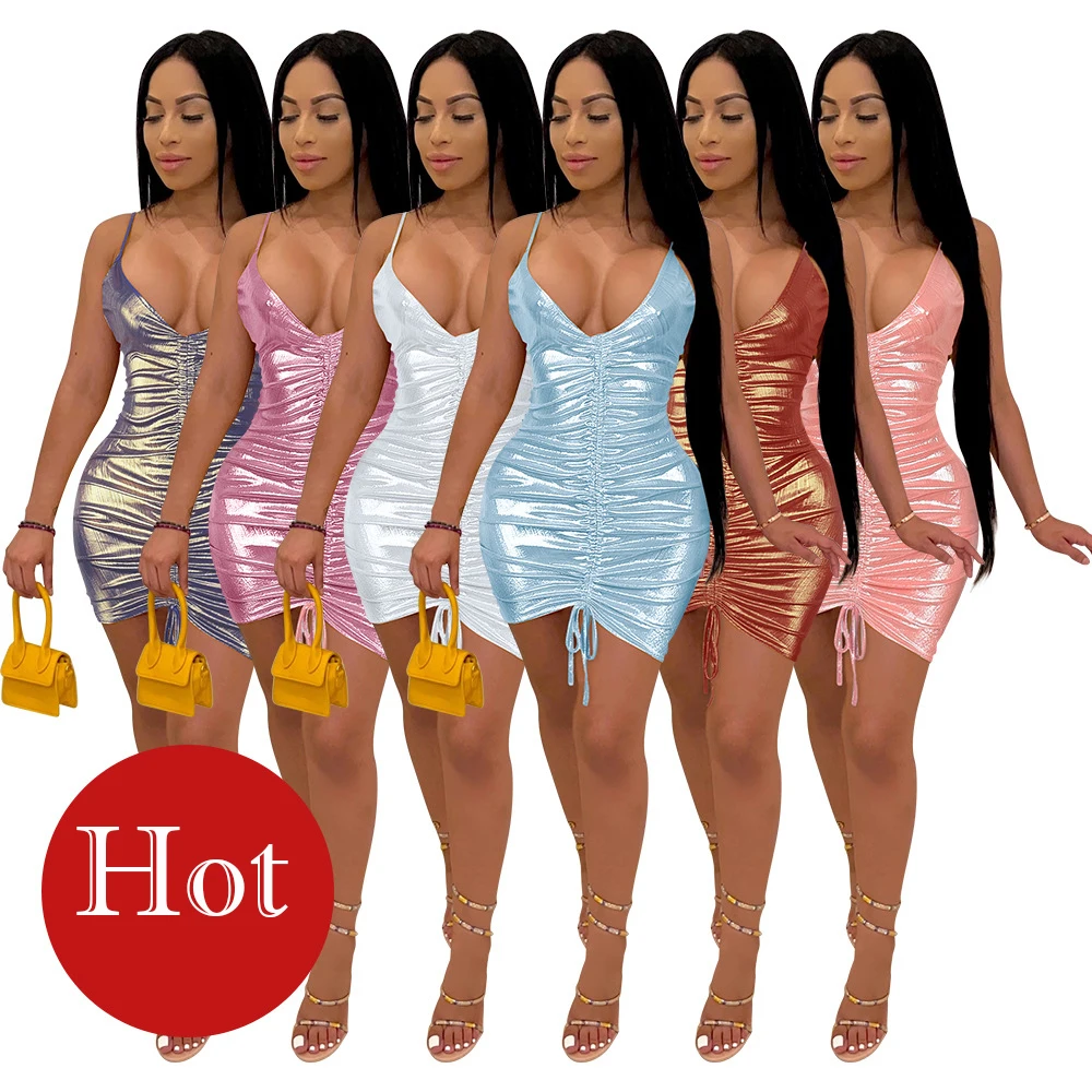 

Летние платья для женщин 2023 сексуальное платье на бретельках с завязками для ночного клуба женское облегающее платье женский наряд платья ...