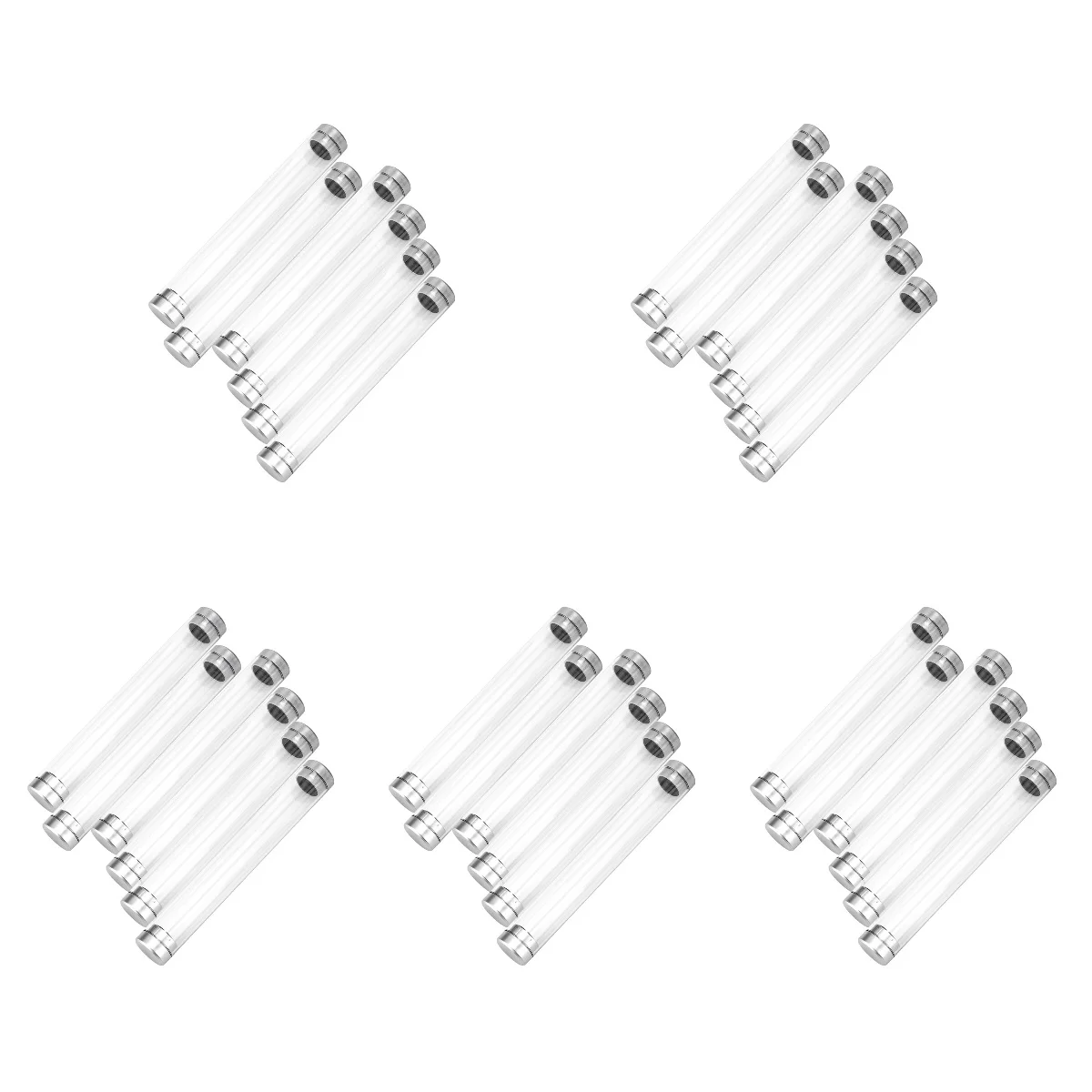 

30 Pcs Case Transparent Ballpoint Organizer Display Storage Pens Containers Packing Box Empty