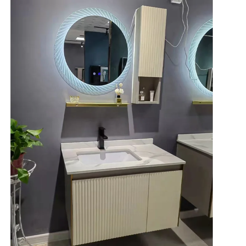 

100mm Big Size wood Material Water Proof Bathroom Vanity Set Customized Service bathrooms appliances