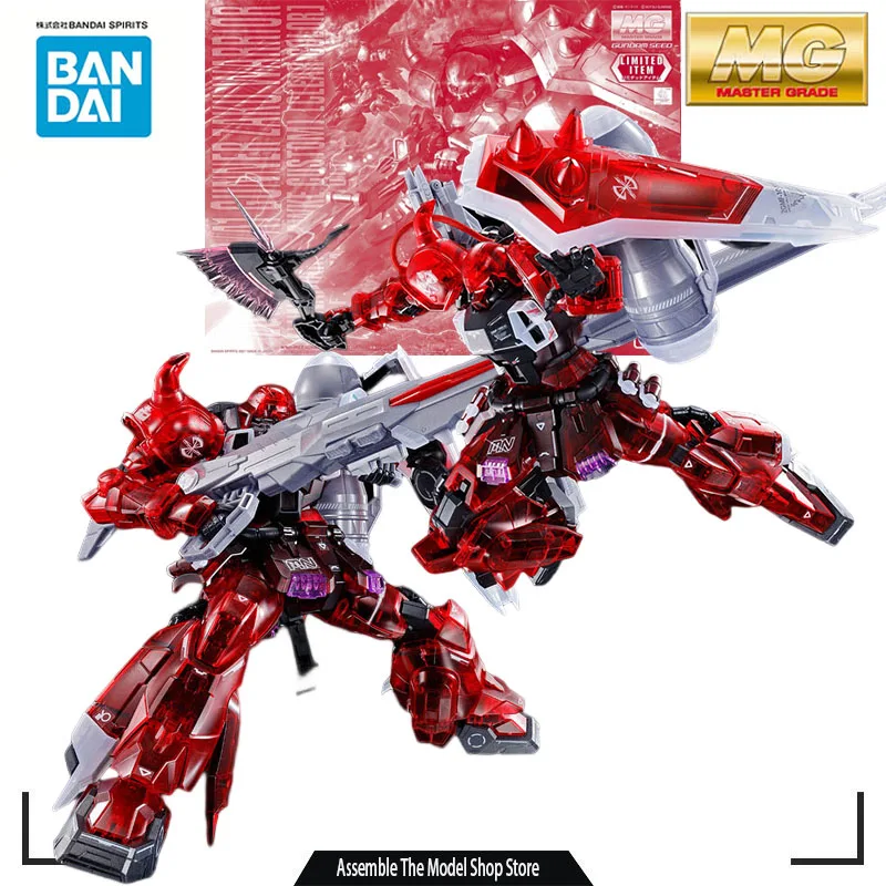 

Bandai Original Model Kit MG PB ZGMF-1000/A1 Gunner Zaku Warrior 1/100 Anime Action Figure Assembly Model Toy Robot Gift for Boy