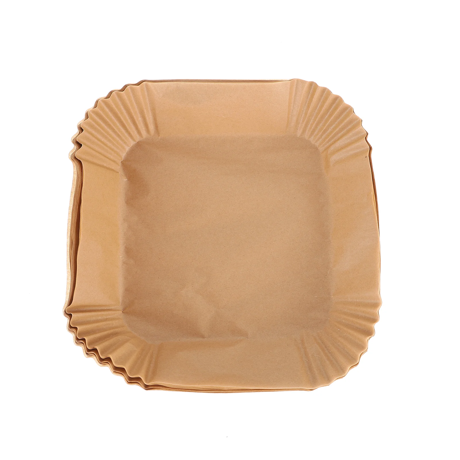 

50 Pcs Air Fryer Paper Perforated Liner Oil-absorbing Liners Disposable Mats Square Baking Underpads
